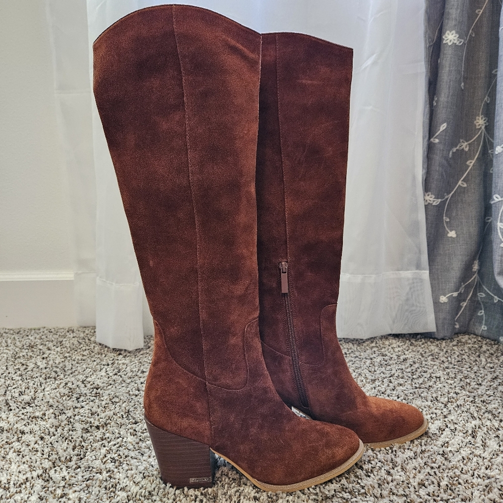 Calvin Klein Massie Knee High Suede Boots